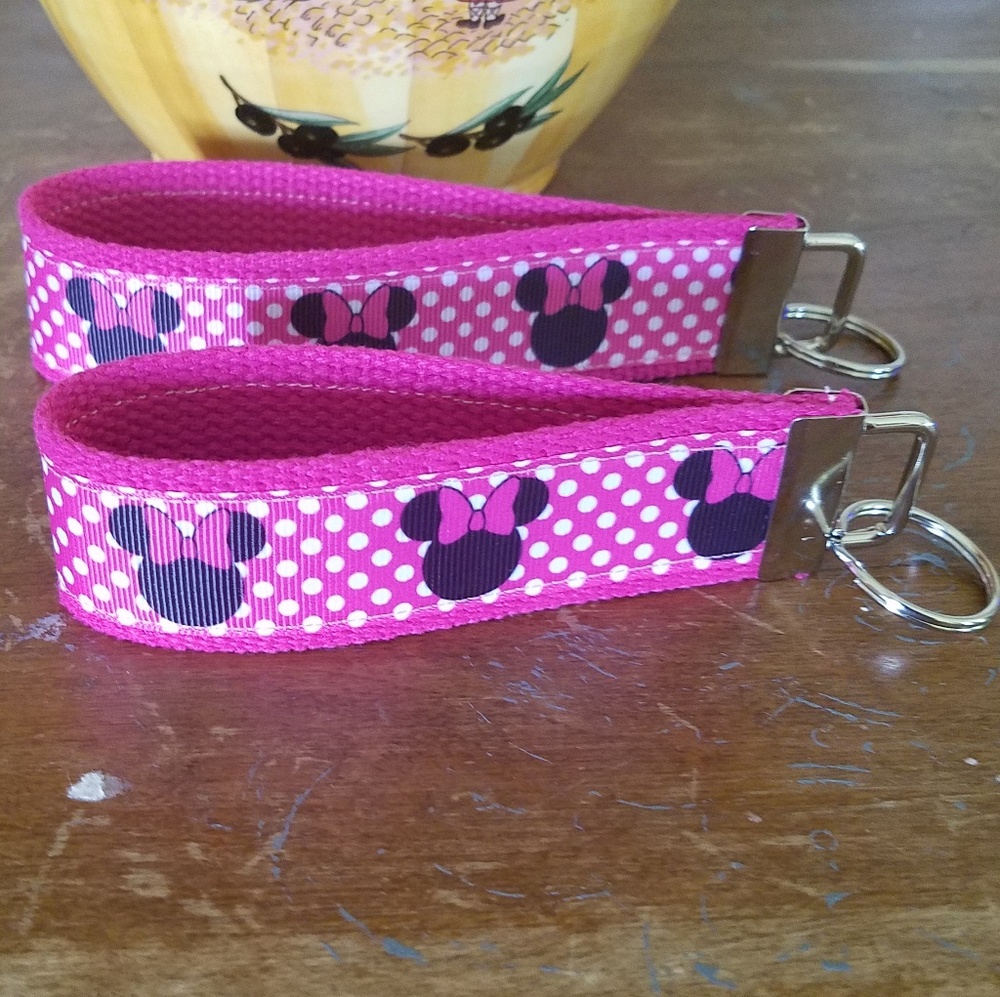 Minnie Mouse Key Fob 1.25" x 5" or 1.25" x 6"